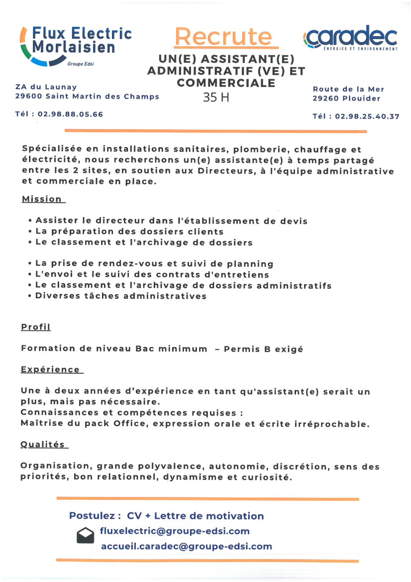 Offre d'emploi